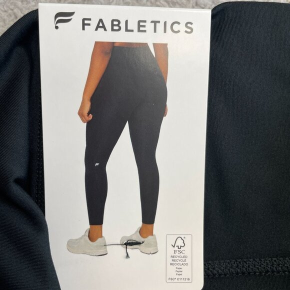 NEW Fabletics Women's XL Oasis PureLuxe Legging Pocket Black High Waist Snug Fit - Picture 8 of 11